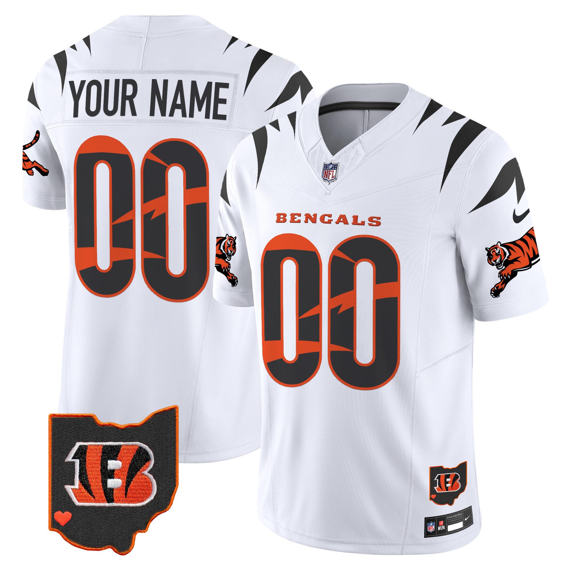 Men Custom Chicago Bears white 2024 Nike Limited NFL Jersey ->green bay packers->NFL Jersey